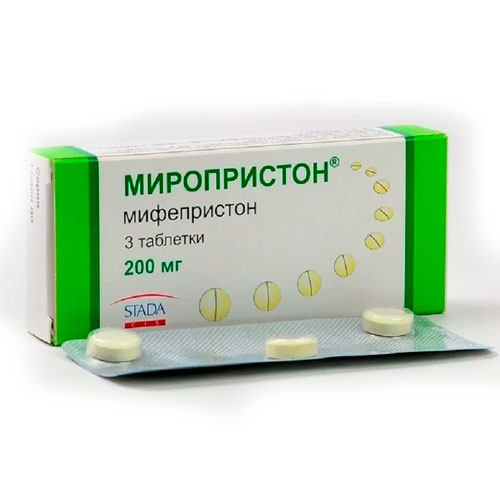 Лекарственные средства :: Гормональные препараты :: Миропристон 200 мкг .